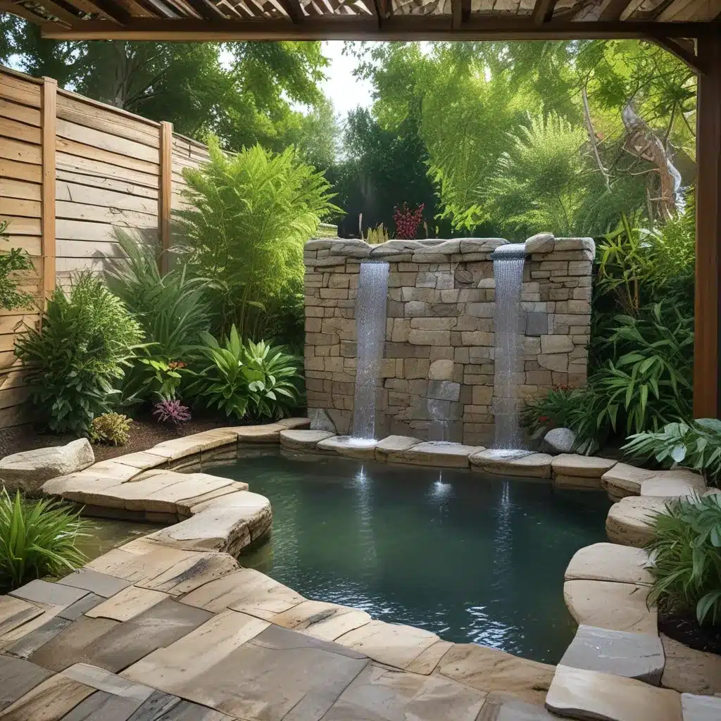 Backyard Oasis: Privacy and Zen with Water Features