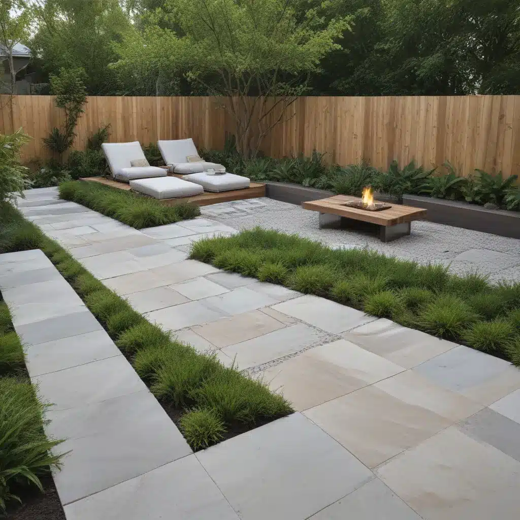 Chic Modern Garden Designs With Crisp Hardscapes