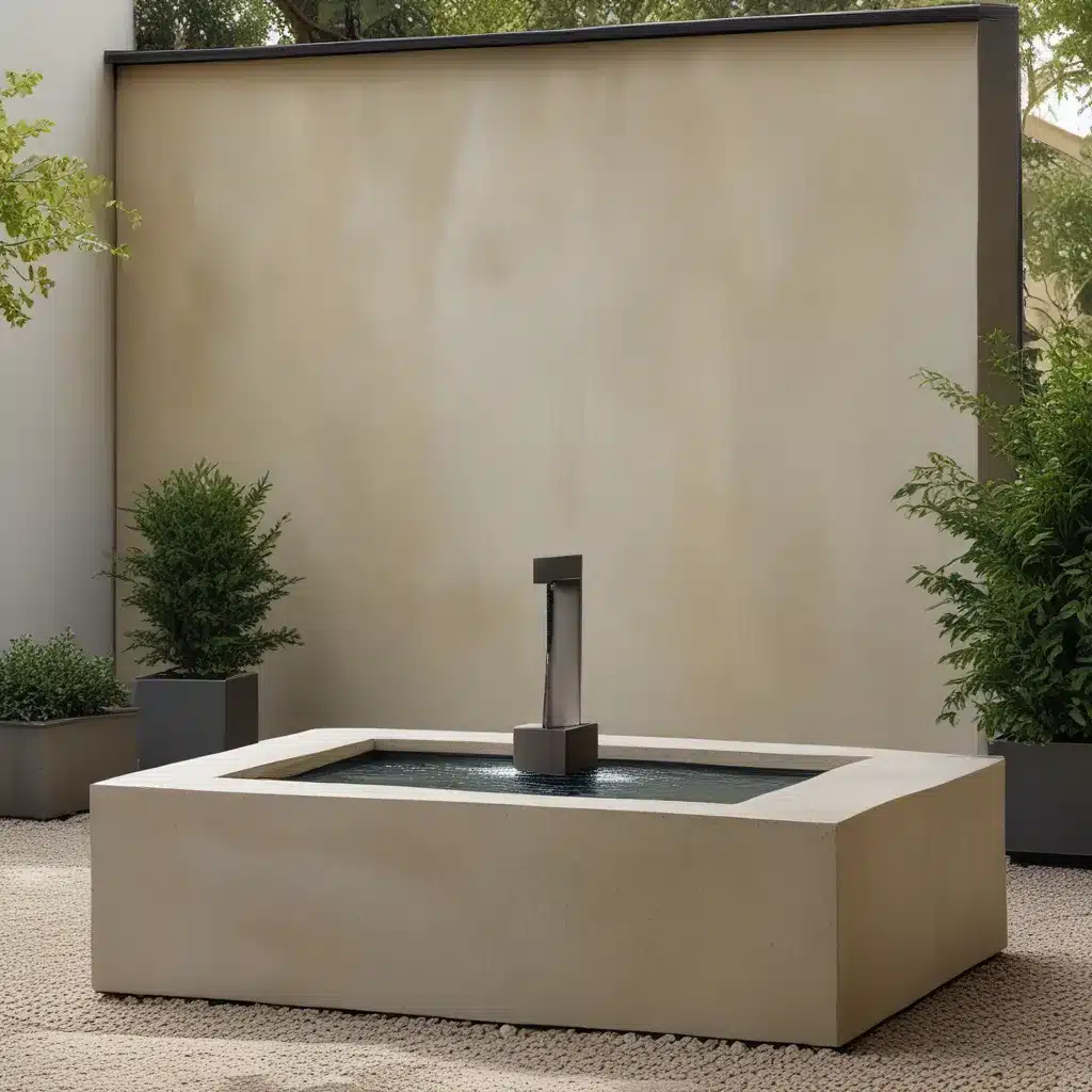 Make a Subtle Statement with Minimalist Fountains