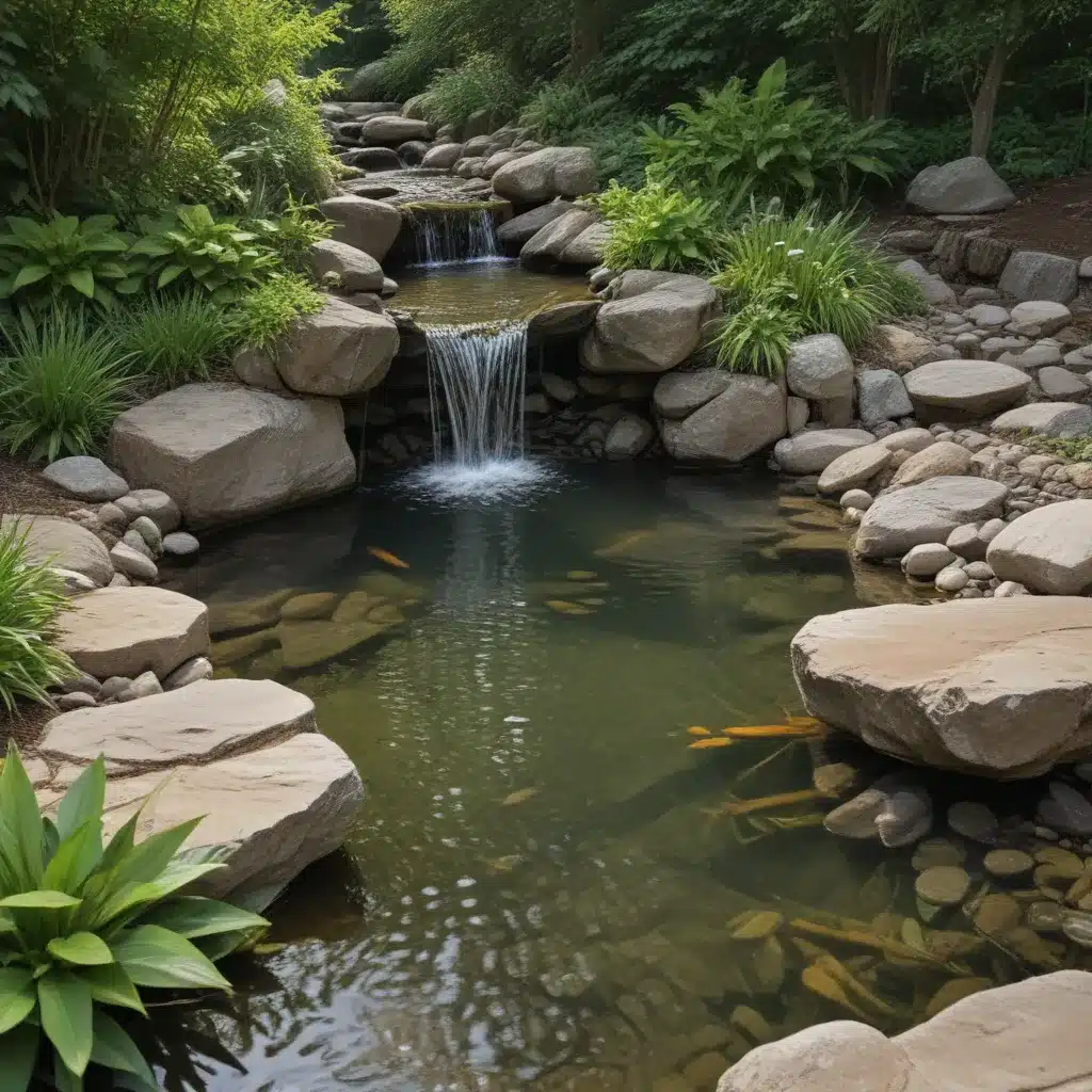 Naturally Inspired: Organic Ponds and Rustic Waterfalls