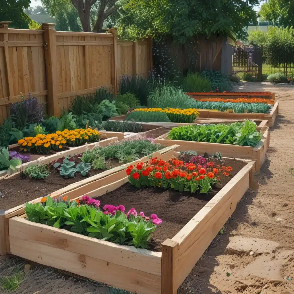 Raised Beds for Orderly Veggies and Flowers