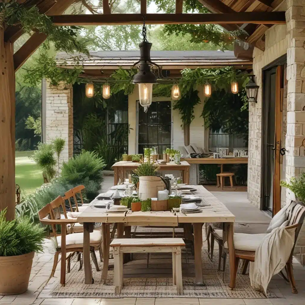 Rustic Revelry: Farmhouse Chic Outdoor Areas