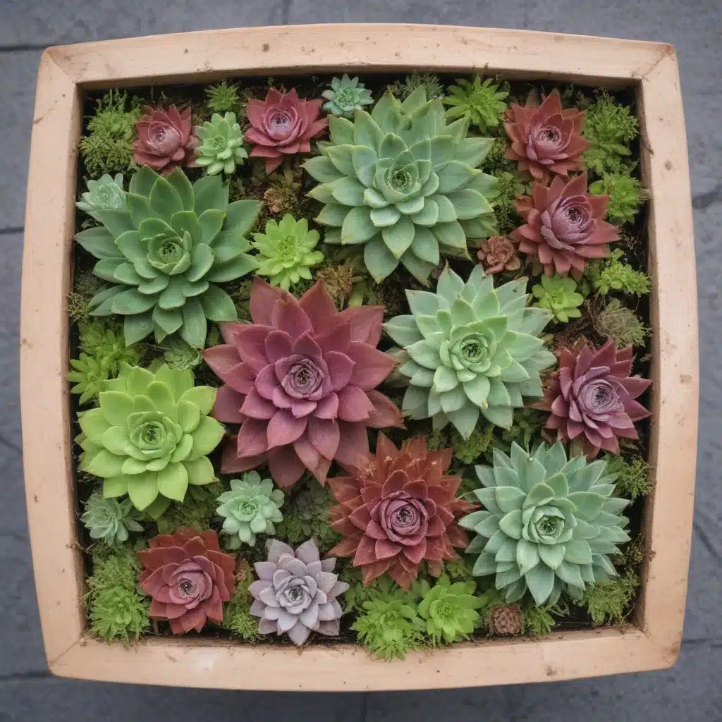 Sedums and Sempervivums Create Mini Living Artworks