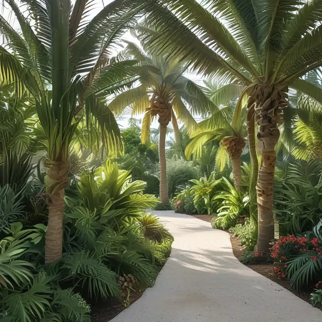 Tropical Landscaping with Palm Trees