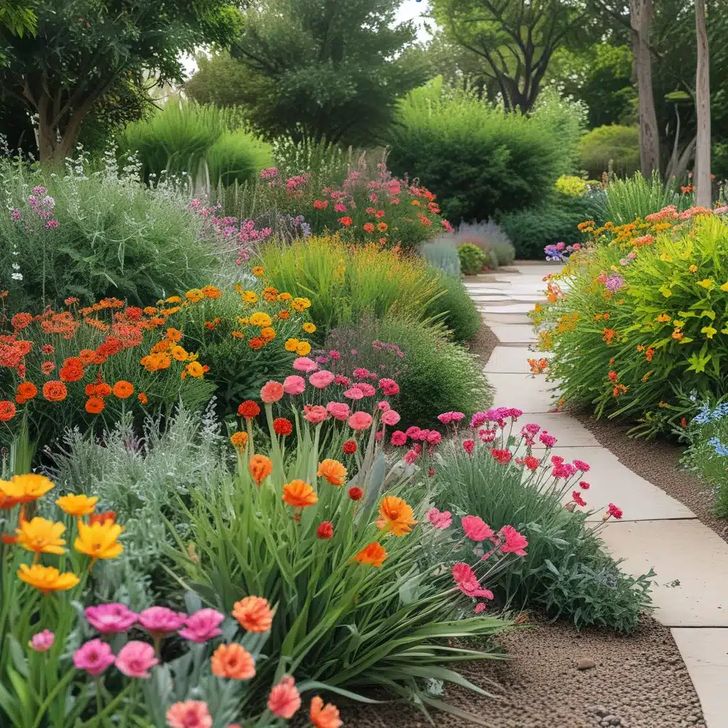 Unexpected Pops Of Color In A Neutral Garden