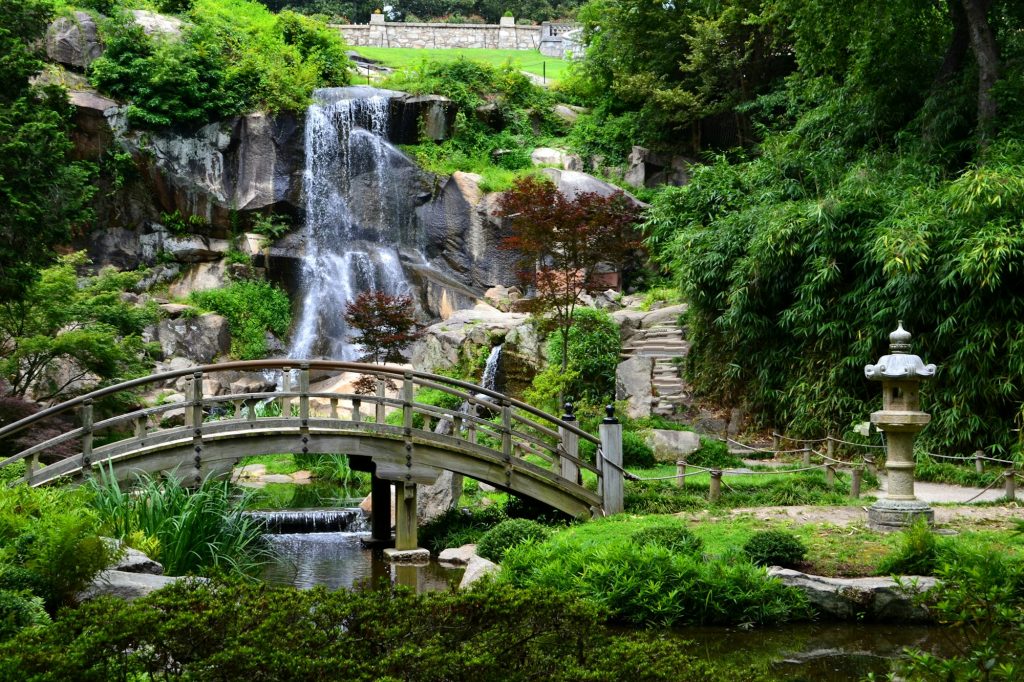 Waterfall in the Japanese Gardens at Maymont in Richmond, VA Waterfall in the Japanese Gardens at Maymont in Richmond, VA
